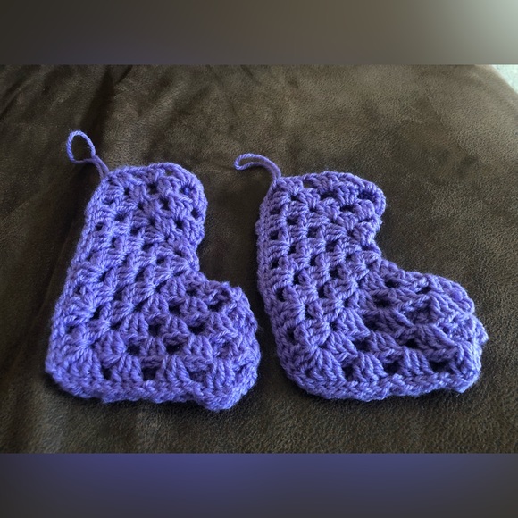 Purple Crochet Christmas Stockings!!! - Picture 2 of 3
